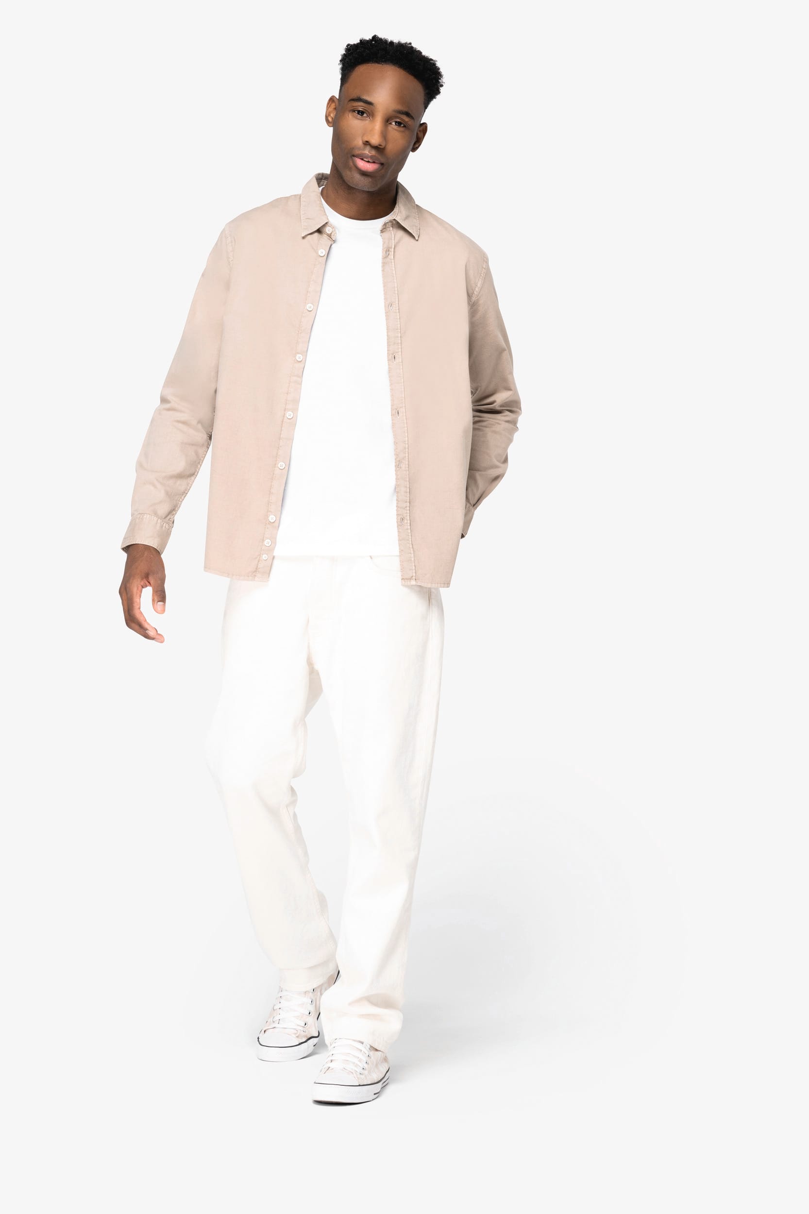 Chemise écoresponsable délavée homme – Image 2