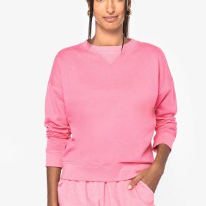 Sweat-shirt écoresponsable à épaules tombantes femme