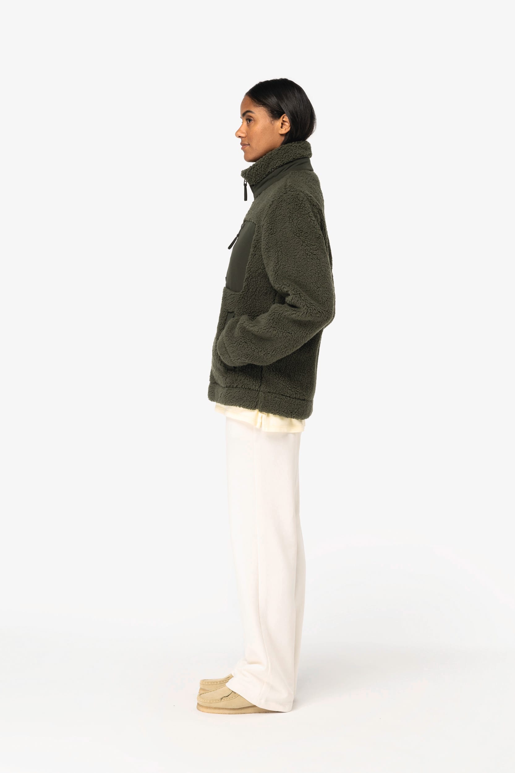 Veste écoresponsable en sherpa unisexe – Image 1092