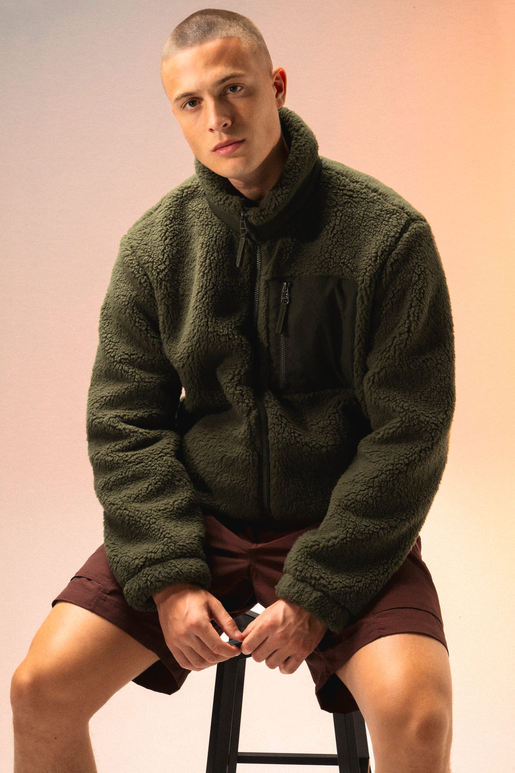 Veste écoresponsable en sherpa unisexe – Image 1094