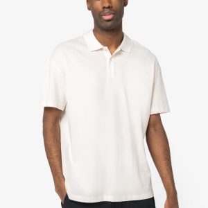 Polo écoresponsable maille piquée à épaules tombantes homme