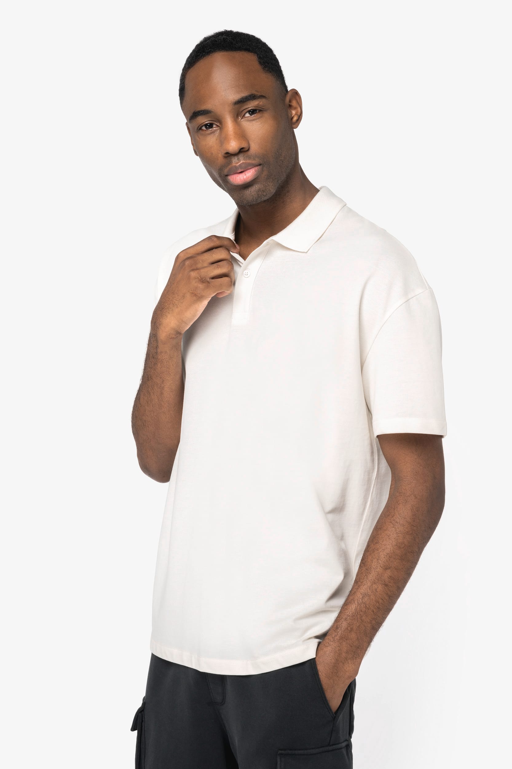 Polo écoresponsable maille piquée à épaules tombantes homme – Image 13