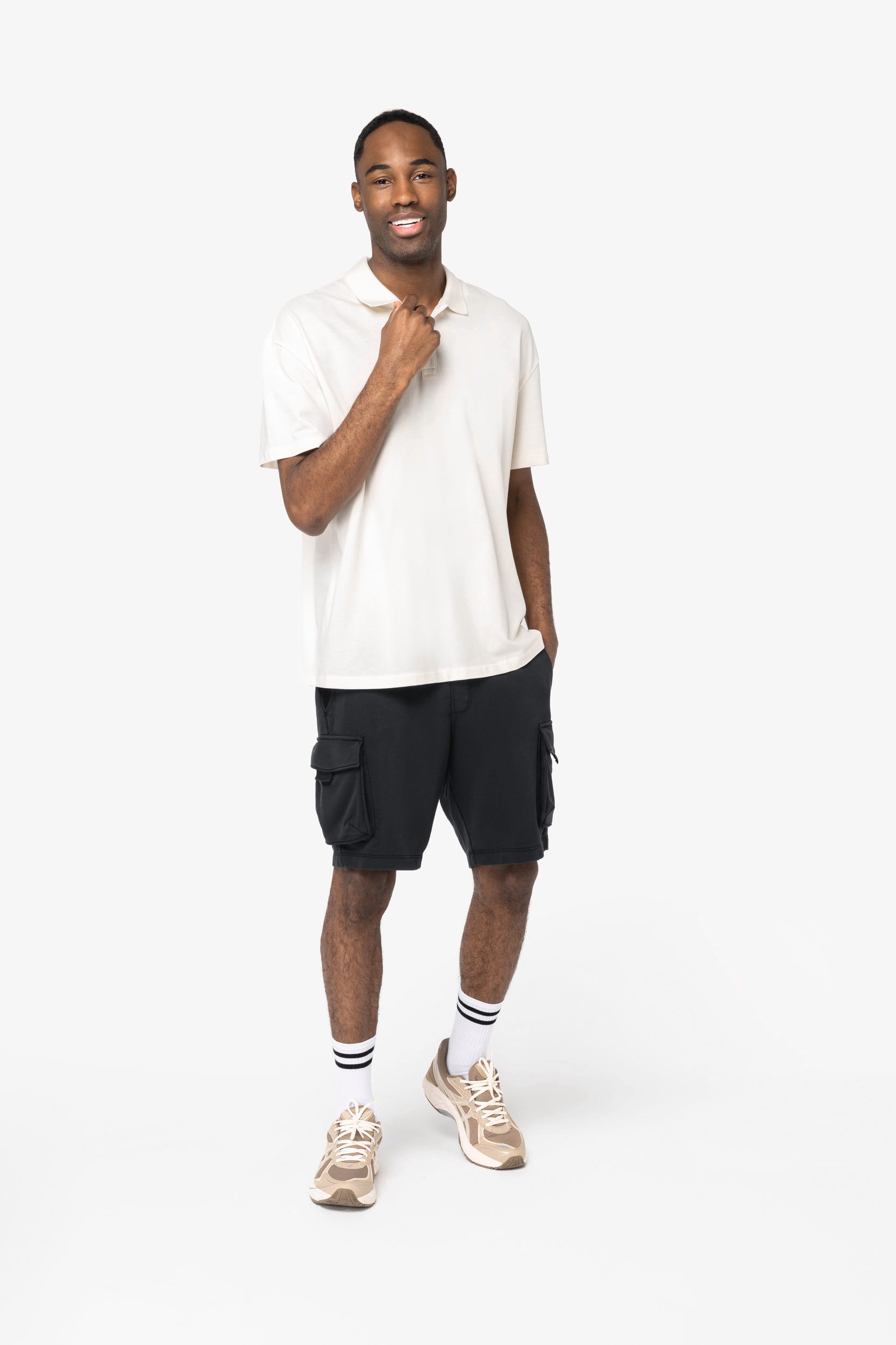 Polo écoresponsable maille piquée à épaules tombantes homme – Image 12