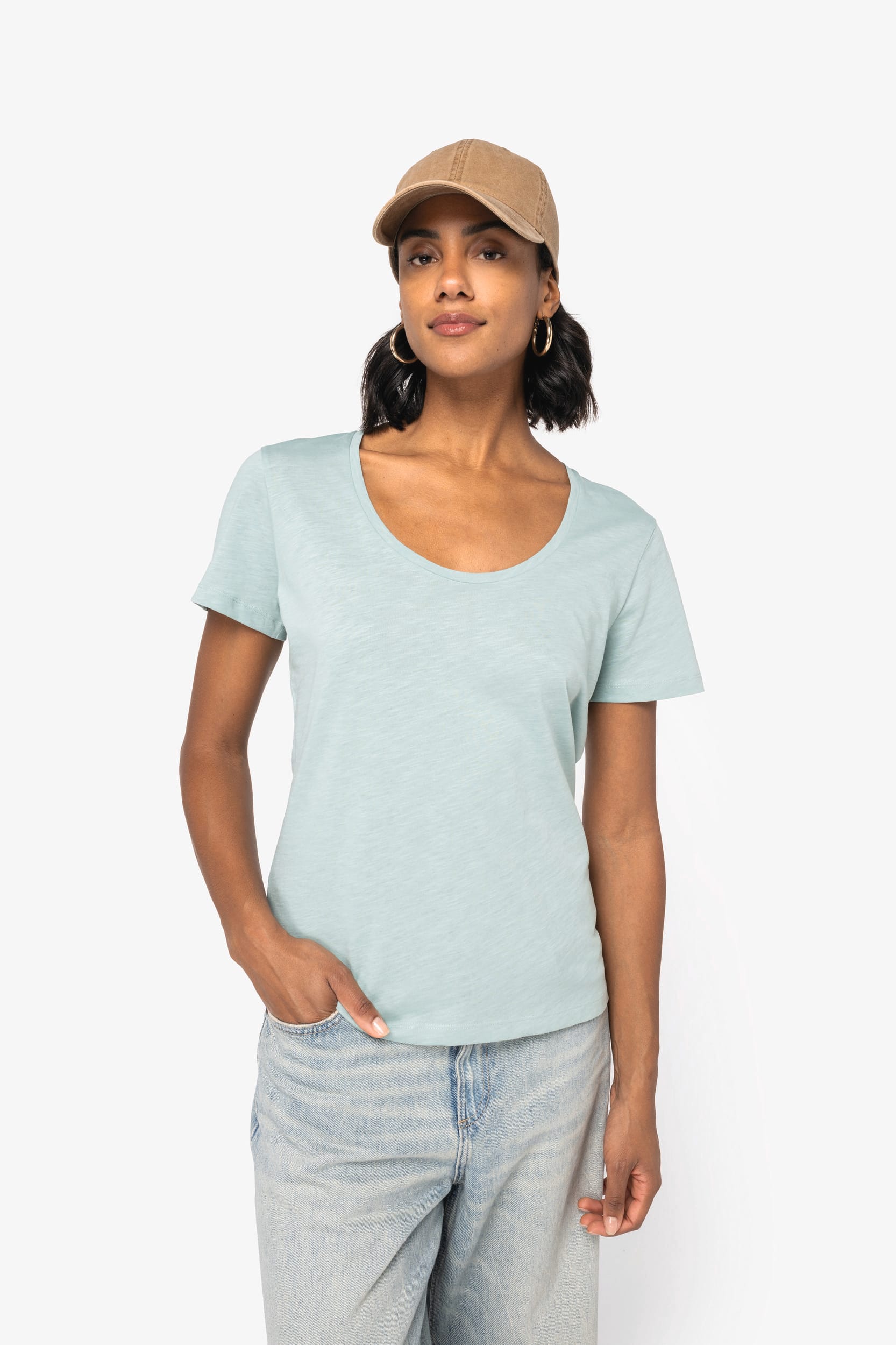 T-shirt écoresponsable slub femme