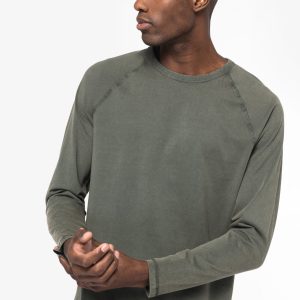 T-shirt écoresponsable raglan manches longues homme