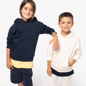 Sweat-shirt écoresponsable à capuche oversize enfant