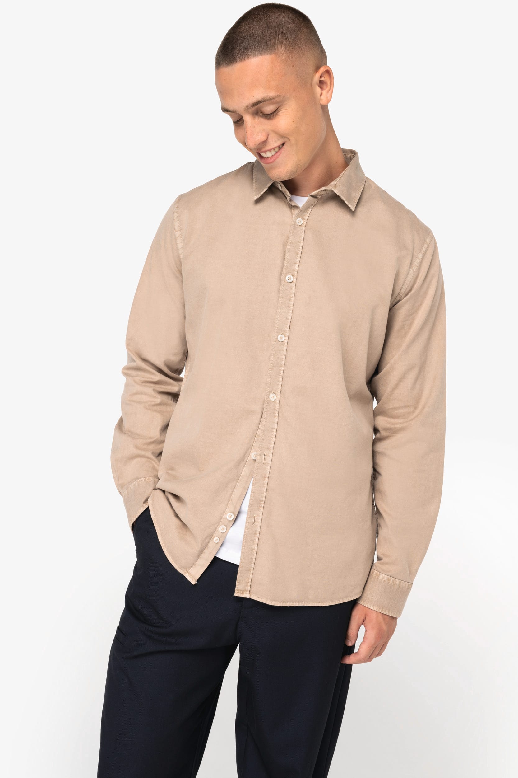 Chemise écoresponsable délavée homme – Image 20