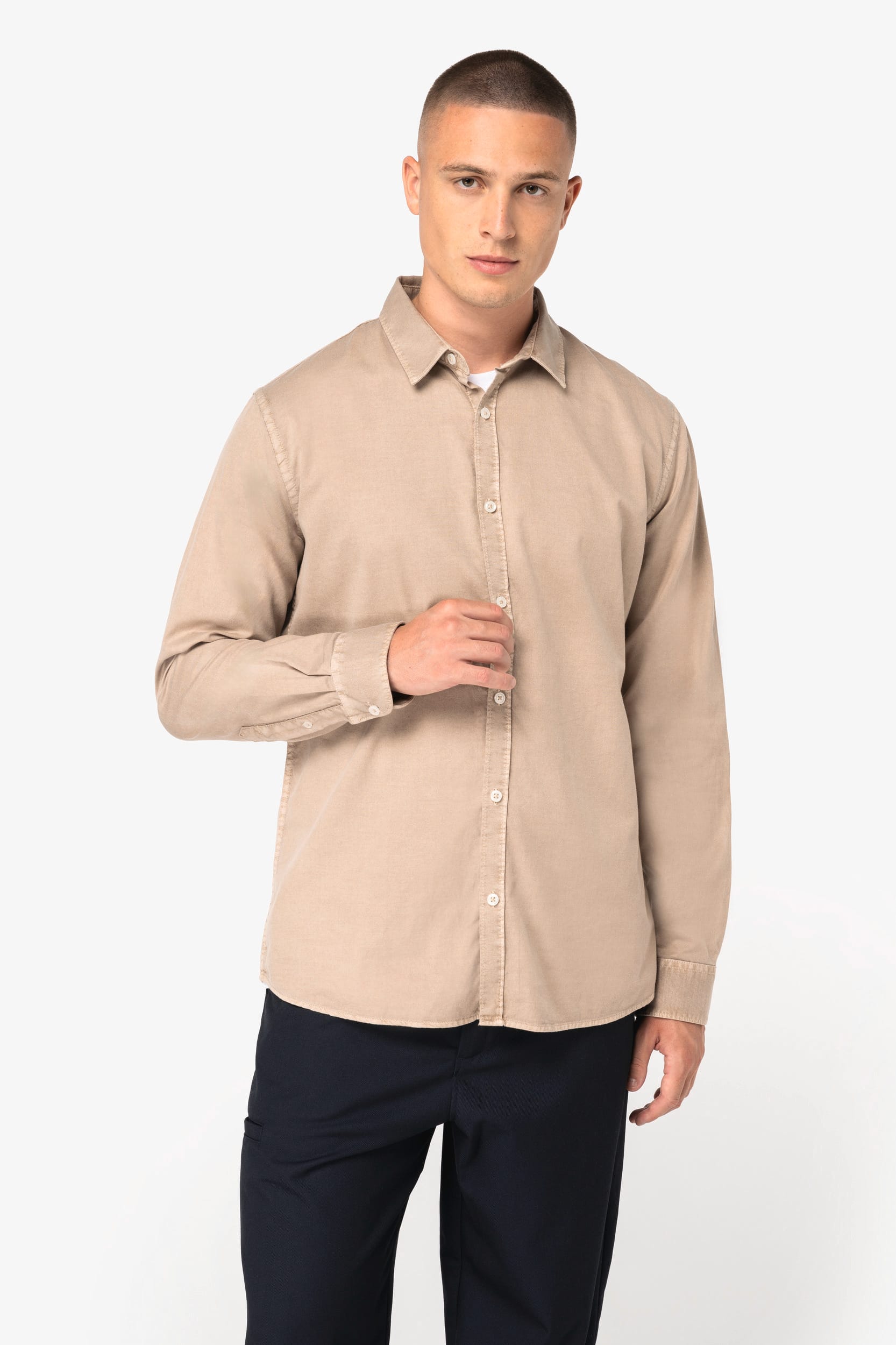 Chemise écoresponsable délavée homme – Image 21